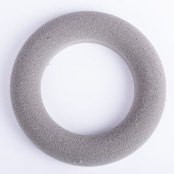®mosy Steckschaum Kranz RUJA für Kunstblumen, grau, Ø20cm