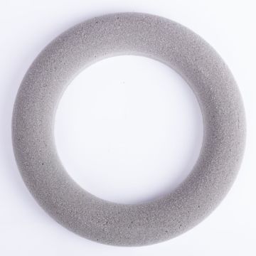 ®mosy Steckschaum Kranz RUJA für Kunstblumen, grau, Ø25cm
