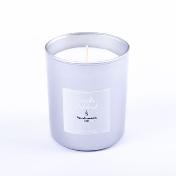 Duft Wachskerze MIREYA im Glas, Vanilla Patchouli, silber, 9,3cm, Ø7,9cm, 35h Duft Wachskerze MIREYA im Glas, Vanilla Patchouli, silber, 9,3cm, Ø7,9cm, 35h
