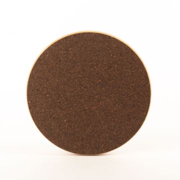 Runder Press Untersetzer aus Kork MANARA, dunkel-natur, 2cm, Ø24,5cm