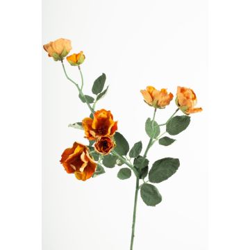 Kunstzweig Wildrose FOSETTA, Eco Collection, orange-gelb, 70cm, Ø3-5cm Kunstzweig Wildrose FOSETTA, Eco Collection, orange-gelb, 70cm, Ø3-5cm