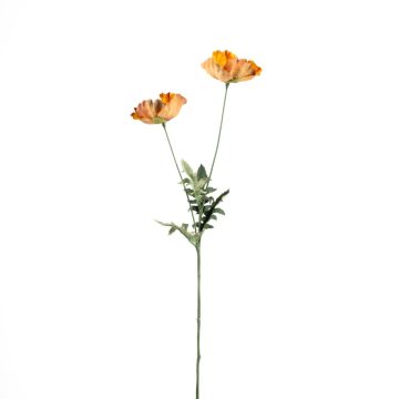 Künstlicher Blumenzweig Mohn GUNDULA, Eco Collection, orange-gelb, 70cm, Ø7-8cm Künstlicher Blumenzweig Mohn GUNDULA, Eco Collection, orange-gelb, 70cm, Ø7-8cm