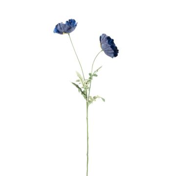 Künstlicher Blumenzweig Mohn GUNDULA, Eco Collection, royalblau, 70cm, Ø7-8cm Künstlicher Blumenzweig Mohn GUNDULA, Eco Collection, royalblau, 70cm, Ø7-8cm