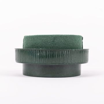 ®mosy Runde Nasssteckmasse Schale ONORATA für Blumengestecke, grün, 5,5cm, Ø10cm