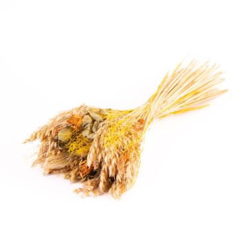 Getrockneter Ährenstrauß COVENTINA, gelb-natur, 65cm, Ø23cm Getrockneter Ährenstrauß COVENTINA, gelb-natur, 65cm, Ø23cm