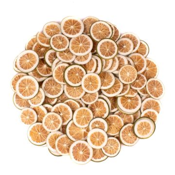 Getrocknete Zitronenscheiben JORKER, grün, Ø4-6cm, 250g Getrocknete Zitronenscheiben JORKER, grün, Ø4-6cm, 250g