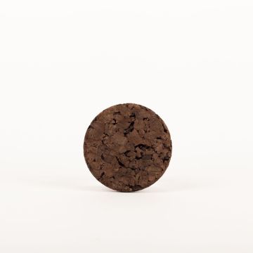 Runder Press Untersetzer aus Kork MANARA, dunkel, 1,8cm, Ø10cm