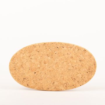 Ovaler Press Untersetzer aus Kork MANARA, natur, 29x16x1,5cm