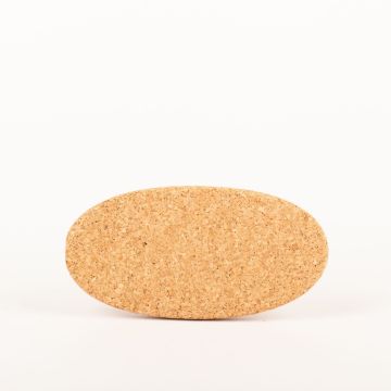 Ovaler Press Untersetzer aus Kork MANARA, natur, 20x10x1,5cm