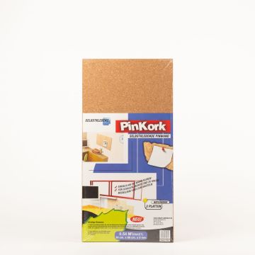 Pinnwand aus Kork BASMA, selbstklebend, 3 Platten, natur, 60x30x0,5cm