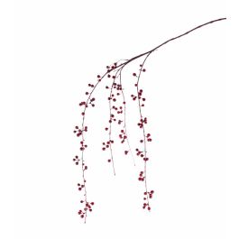rot Kunstzweig/Künstliche Beeren 120 cm artplants Künstlicher Beerenzweig ATOS