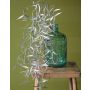 Künstlicher Trauerweidenzweig DIMMI, hängend, Glitzer, silber, 100cm