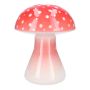 Keramikvase Fliegenpilz SEBALDE, rot-weiß, 21cm, Ø16cm