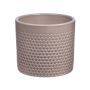 Keramik Pflanztopf CINZIA, Punktemuster, taupe hell, 12,3cm, Ø13,5cm