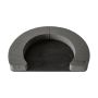 OASIS Black Ideal Nasssteckmasse Offener Kranz MAVIS, Bioline Holzunterlage, schwarz, 5cm, Ø40cm