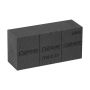 OASIS Black Ideal Maxlife Nasssteckschwamm Ziegel ALENJA mit Schneidelinien, schwarz, 23x11x7,5cm