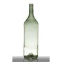 Glas Dekoflasche FERGUS, grün-klar, 53,5cm, Ø14,5cm