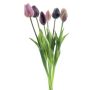 Künstlicher Tulpenstrauß Mix LONA, mauve-violett, 45cm, Ø20cm