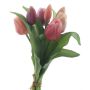 Künstlicher Tulpenstrauß Mix LONA, rosa-pink-creme, 30cm, Ø20cm