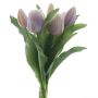 Künstlicher Tulpenstrauß Mix LONA, lila-flieder-creme, 30cm, Ø20cm