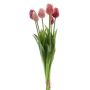 Künstlicher Tulpenstrauß Mix LONA, rosa-pink-creme, 45cm, Ø20cm