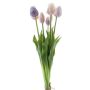 Künstlicher Tulpenstrauß Mix LONA, lila-flieder-creme, 45cm, Ø20cm