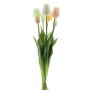 Künstlicher Tulpenstrauß Mix LONA, gelb-creme-grün, 45cm, Ø20cm