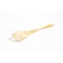 Getrocknetes Lagurus Gras BORKA, Bund, weiß, 55-75cm, Ø12cm 