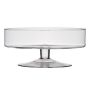 Schale mit Standfuß CORIE EARTH, Glas, transparent, 13cm, Ø29cm