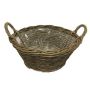 Rattan Pflanzkorb ASIA aus Holz, braun, 18cm, Ø43cm
