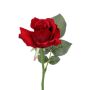 Künstliche Rose ELLI, rot, 30cm, Ø6,5cm