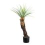 Plastik Palme Yucca CLATA, grau-grün, 95cm