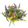 Sommerblumenstrauß künstlich ERIFE Lavendel Butterblume, bunt, 25cm, Ø20cm