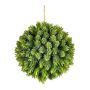 Künstliche Hopfen Kugel VALKIN mit Blüten, hängend, grün, Ø18cm