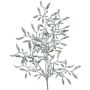 Kunstzweig Mistel PLAVIR mit Beeren, gefroren, weiß-grün, 55cm