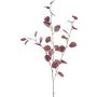Kunstzweig Eukalyptus PLOHIN, Glitzer, dunkelrot, 95cm