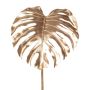 Kunstblatt Philodendron Monstera Deliciosa MENKIS, metallic-gold, 90cm