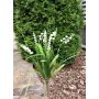 Künstlicher Blumenstrauß SIVIKELO, Maiglöckchen, Lavendel, Steckstab, weiß, 40cm