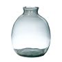 Deko Vase Flasche NERRASITA aus Glas, recycelt, klar, 26,5cm, Ø23,5cm