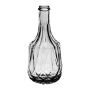 Glas Dekoflasche SEGUNDO, Strukturmuster, klar, 17cm, Ø8cm