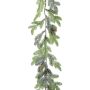 Kunstgirlande Edeltanne LIMTA, Zapfen, Glitzer, gefroren, 175cm