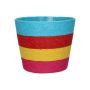 Blumenkorb NERIONKO MULTI, türkis-rot-gelb-pink, 13cm, Ø15,5cm