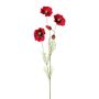 Kunstzweig Mohnblume TERNAS, rot, 90cm