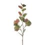 Kunstzweig Eukalyptus KALHEN, grün-lila, 75cm