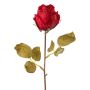 Kunstblume Rose GROLK, Trockenoptik, rot, 45cm, Ø6cm