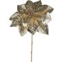 Kunstblume Weihnachtsstern MERVLON, champagner, 65cm