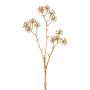 Kunstzweig Zimmeraralie KLORIM mit Blüten, gold, 35cm