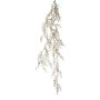 Kunstzweig Asparagus sprengeri GRUMEL, gefroren, hängend, grün-braun-weiß, 125cm