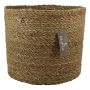Blumen Korb AMPARO, Seegras, beige, 23cm, Ø25cm