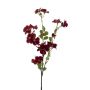 Textilblume Fleißiges Lieschen WENIA, dunkelrot, 70cm